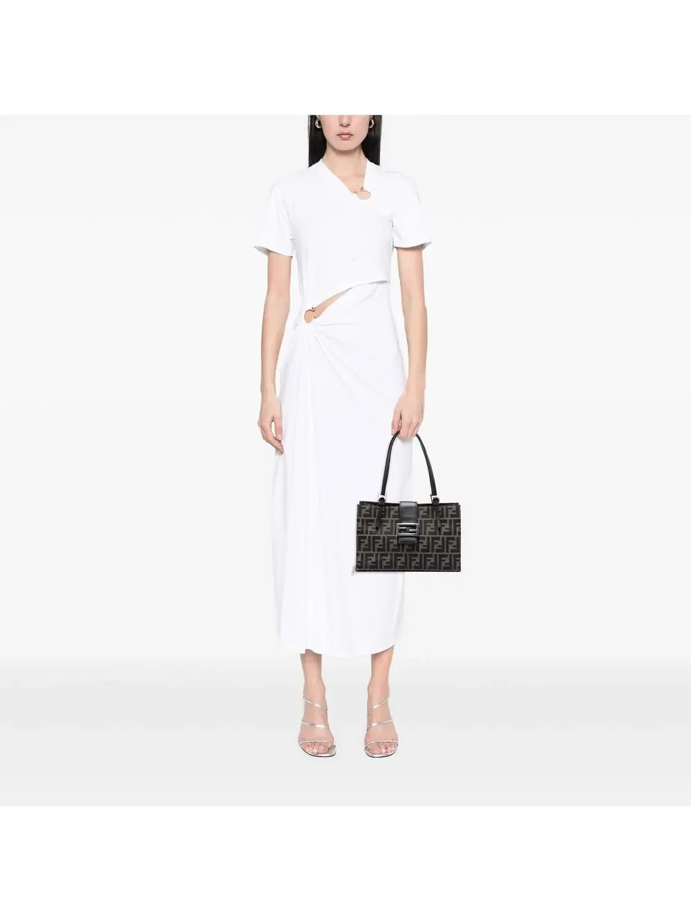 Fendi Zucca Canvas Shoulder Bag Pre- #277448F75B